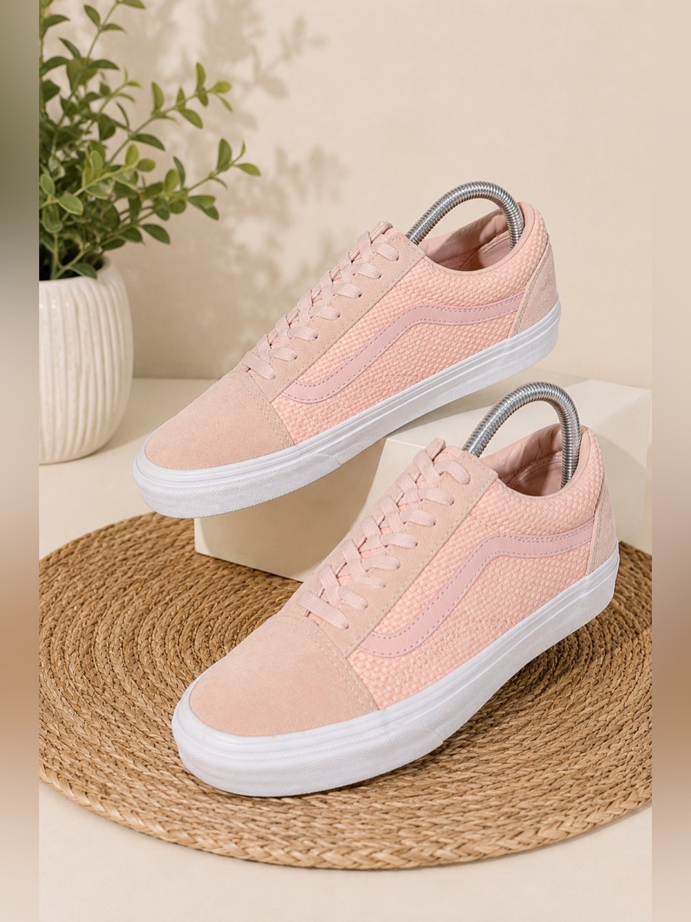 Vans Old Skool Blush Pink Sneakers Women’s 8 Men 6.5 Off The Wall